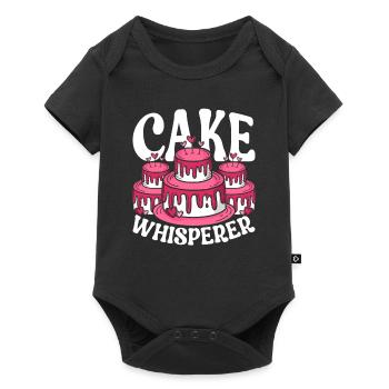 Cake Whisperer Cake Artist Pastry Chef Patissier - Baby Premium short-sleeve bodysuit - black - Front