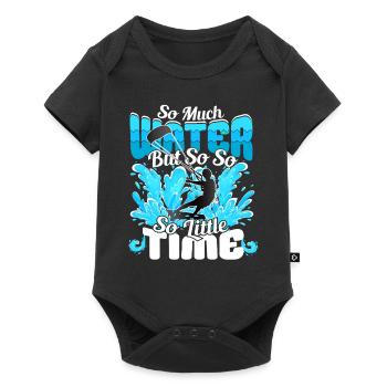 Tant d’eau mais si peu de temps - KiteSurfer - Body à manches courtes Premium Bébé - noir - Devant