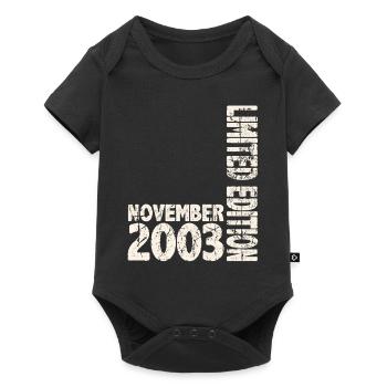 Novembre 2003 Edition Limitée 20 Ans Homme Femme - Body à manches courtes Premium Bébé - noir - Devant