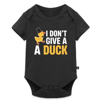 I don't give duck lover poultry farmer - Baby Premium short-sleeve bodysuit - black - Front