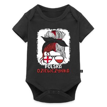 Polska dziewczyna Polonaise Fille Pologne Fille - Body à manches courtes Premium Bébé - noir - Devant
