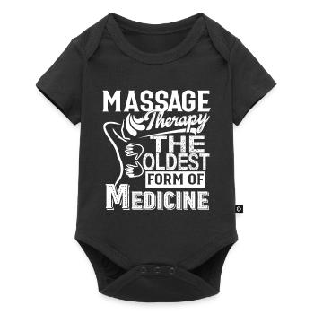 Massage Therapy The Oldest Form Of Medicine - Baby Premium short-sleeve bodysuit - black - Front