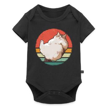 Chat, Amoureux Des Chats, Propriétaire De Chat, Chaton - Body à manches courtes Premium Bébé - noir - Devant