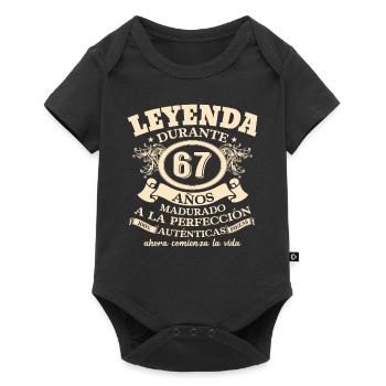 67th Birthday: Vintage Legend - Baby Premium short-sleeve bodysuit - black - Front