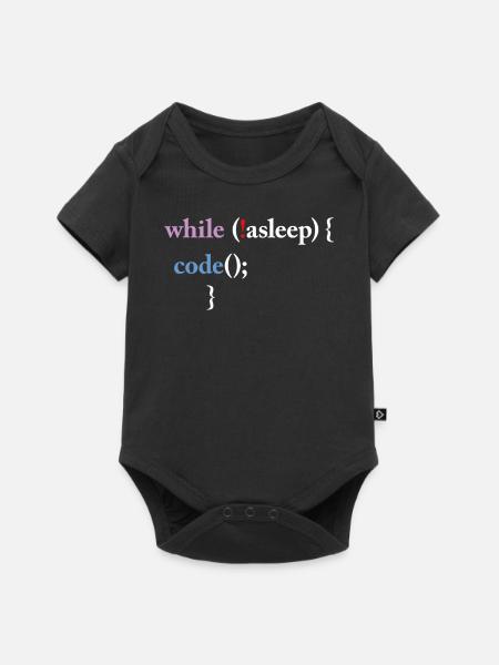 Programming Code Computer Science Funny Programmer - Baby Premium Kurzarmbody - Schwarz