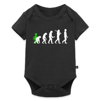 Alien, OVNI, UAP, Espace, Objet volant de l’espace - Body à manches courtes Premium Bébé - noir - Devant