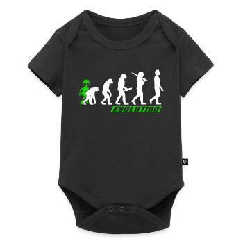 Alien, UFO, UAP, Space, Space Flying Object - Baby Premium short-sleeve bodysuit - black - Front