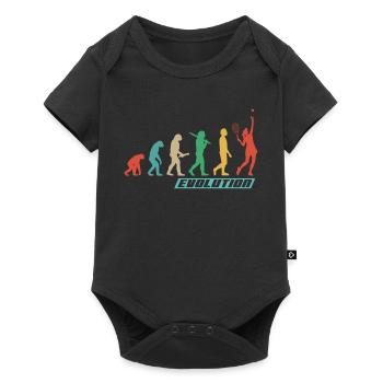 Vêtements de tennis pour les joueuses de tennis femmes filles - Body à manches courtes Premium Bébé - noir - Devant
