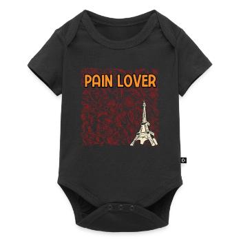 Pain Lover Foodie Iconic Food Food Lover Famous - Baby Premium Kurzarmbody - Schwarz - Vorne