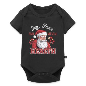 Santé mentale Noël Anti-Noël - Body à manches courtes Premium Bébé - noir - Devant