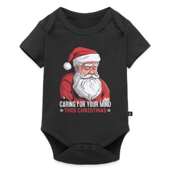 Santé mentale Noël Anti-Noël - Body à manches courtes Premium Bébé - noir - Devant