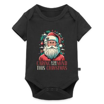 Santé mentale Noël Anti-Noël - Body à manches courtes Premium Bébé - noir - Devant