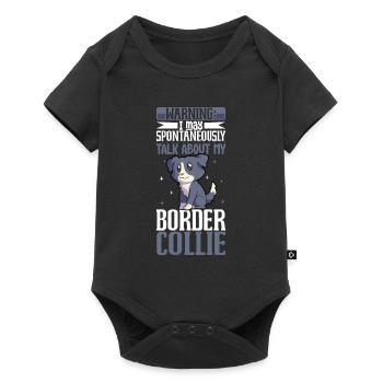 Border Collie Lover - Baby Premium short-sleeve bodysuit - black - Front