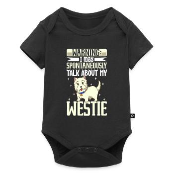 Amoureux du West Highland Terrier - Body à manches courtes Premium Bébé - noir - Devant