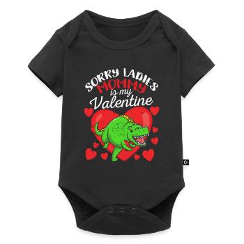 Désolé mesdames maman est ma Saint-Valentin drôle - Body à manches courtes Premium Bébé - noir - Devant