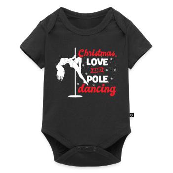 Danseuse polonaise, Pole Dancing Noël Amour - Body à manches courtes Premium Bébé - noir - Devant