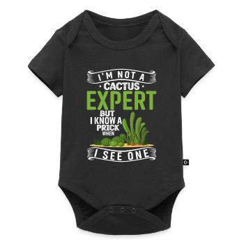Je ne suis pas un expert en cactus, mais j’en reconnais un - Body à manches courtes Premium Bébé - noir - Devant