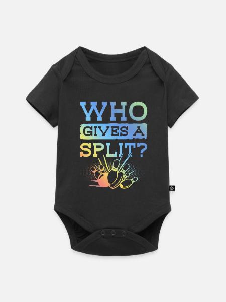 Bowling Split Spruch - Baby Premium Kurzarmbody - Schwarz