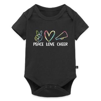 Cheerleadermädchen Cheerleading Jubel Jugend - Baby Premium Kurzarmbody - Schwarz - Vorne