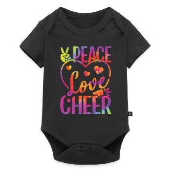 Cheerleadermädchen Cheerleading Jubel Jugend - Baby Premium Kurzarmbody - Schwarz - Vorne