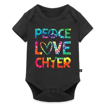 Cheerleadermädchen Cheerleading Jubel Jugend - Baby Premium Kurzarmbody - Schwarz - Vorne