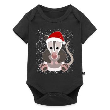 Sweet Christmas Dax Snowflakes Festive - Baby Premium short-sleeve bodysuit - black - Front