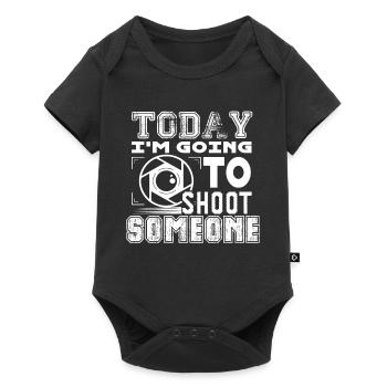 Photographer Photographer Shoot Someone - Baby Premium short-sleeve bodysuit - black - Front