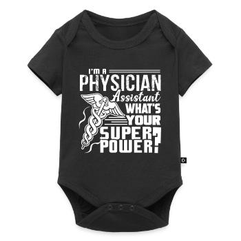 Physician Assistant Physician Assistant Superpower - Baby Premium short-sleeve bodysuit - black - Front