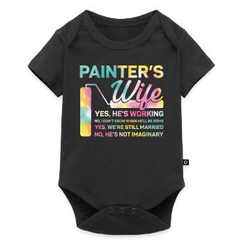 House Painter Decorator Wife - Baby Premium short-sleeve bodysuit - black - Front