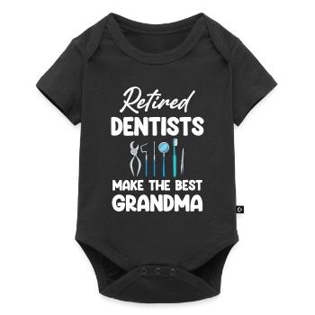 Retired dentists make the best - Baby Premium short-sleeve bodysuit - black - Front