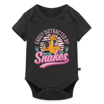 Snake Owner Corn Snake Snake - Baby Premium short-sleeve bodysuit - black - Front