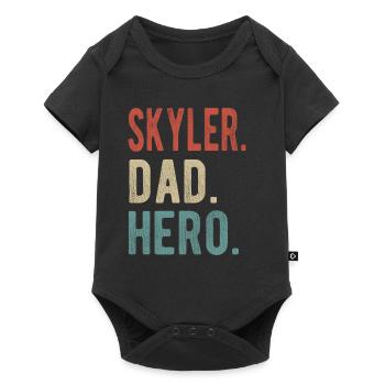 Skyler Papa Héros - Body à manches courtes Premium Bébé - noir - Devant
