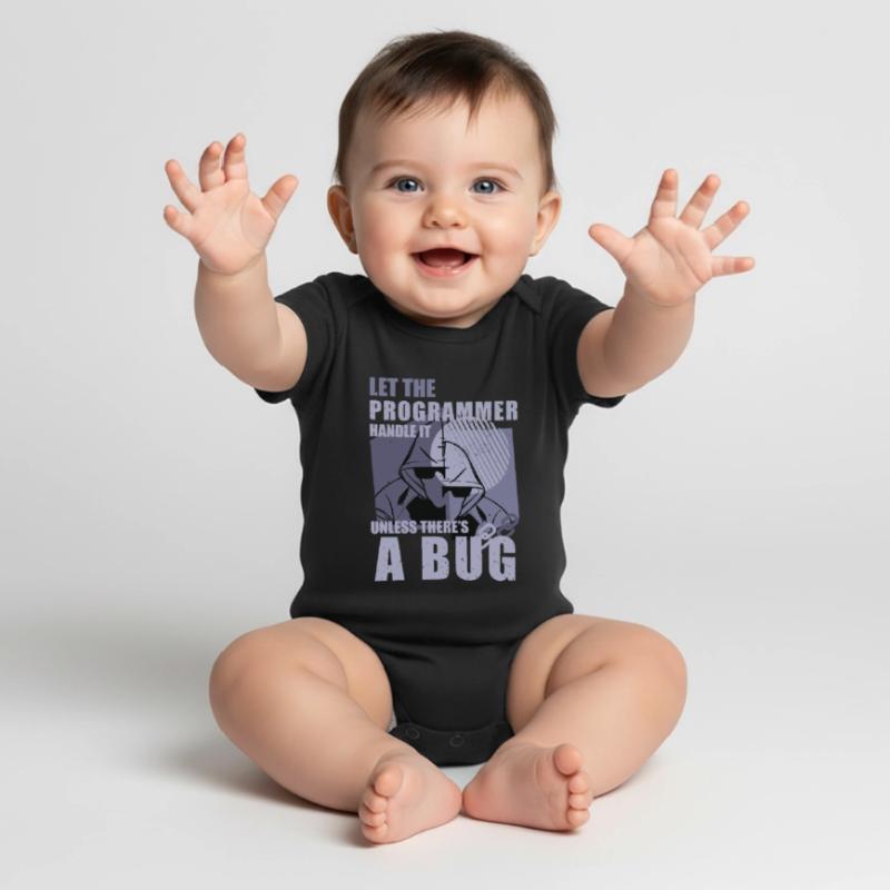 Programming Bugs Funny Quotes Computer Nerd Coding Baby Premium Kurzarmbody