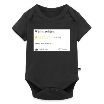 Weihnachten: Danke für die Socken ... - Baby Premium Kurzarmbody - Schwarz - Vorne