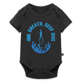 Tauchen, Gerätetauchen, Urlaub Meer Taucher - Baby Premium Kurzarmbody - Schwarz - Vorne