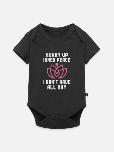 Meditation - Baby Premium Kurzarmbody - Schwarz