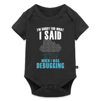 Funny Debugging Coder Programming Computer Scienti - Baby Premium Kurzarmbody - Schwarz - Vorne