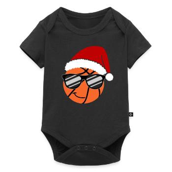 Lunettes de soleil de Noël Cool Basketball - Body à manches courtes Premium Bébé - noir - Devant