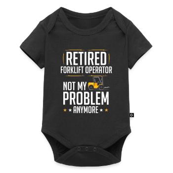 Retired Forklift Operator Forklifting Funny Forkli - Baby Premium Kurzarmbody - Schwarz - Vorne