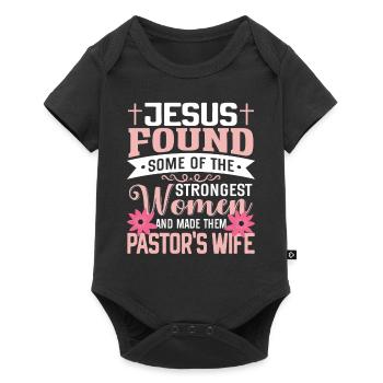 Pasteur Femme Jésus Appréciation de l’Église Chrétienne - Body à manches courtes Premium Bébé - noir - Devant