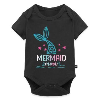 Escouade de fête d’anniversaire pour sirène - Body à manches courtes Premium Bébé - noir - Devant