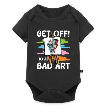 Get Off To A Bad Art - Baby Premium Kurzarmbody - Schwarz - Vorne