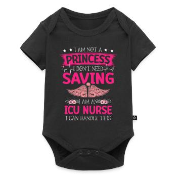 Infirmier(ère) autorisé(e) Rn Medical - Body à manches courtes Premium Bébé - noir - Devant