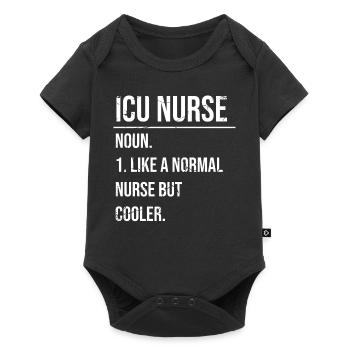 Examinierte Krankenschwester Rn Medizinisches - Baby Premium Kurzarmbody - Schwarz - Vorne