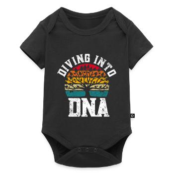 Genealogy Genetics Genealogist Ancestors - Baby Premium short-sleeve bodysuit - black - Front