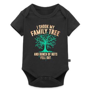 Genealogy Genetics Genealogist Ancestors - Baby Premium short-sleeve bodysuit - black - Front
