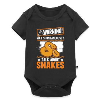 Propriétaires de serpents Amoureux des serpents - Body à manches courtes Premium Bébé - noir - Devant