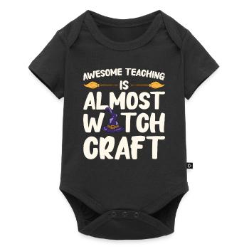 Cadeaux d’Halloween drôle de professeur - Body à manches courtes Premium Bébé - noir - Devant