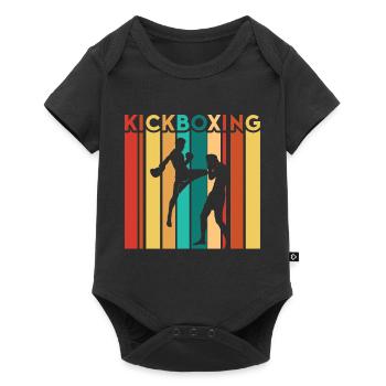 Kickboxer Martial Arts Kickboxing Kickboxen - Baby Premium Kurzarmbody - Schwarz - Vorne