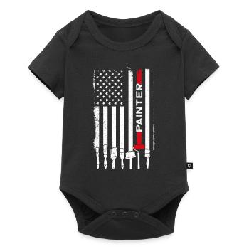House Painter Decorator American - Baby Premium Kurzarmbody - Schwarz - Vorne